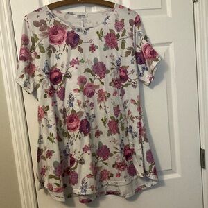 Off white floral tunic